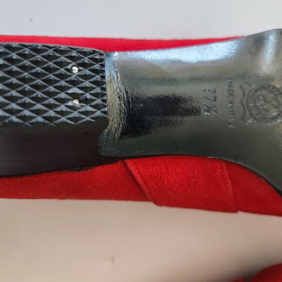 Pegabo Red MaryJane Shoes Size 7 - Picture 9 of 10